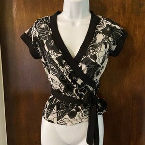 vintage  Charlotte Russe y2k floral sheer blouse